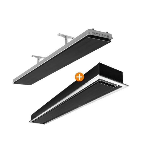 Heatstrip Design Elektrische Terrasverwarming 1500 Watt + Inbouw
