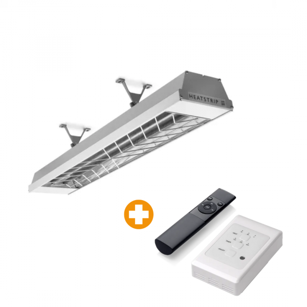 Heatstrip Max 2400 Watt Heater met wandcontroller