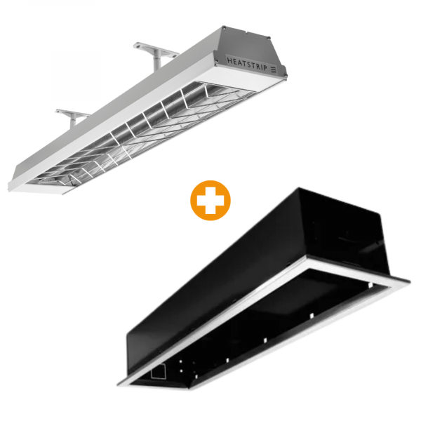 Heatstrip Max 2400 Watt Heater met inbouwframe